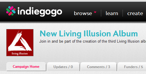 Help Make the 3rd Living Illusion Record a Reality!